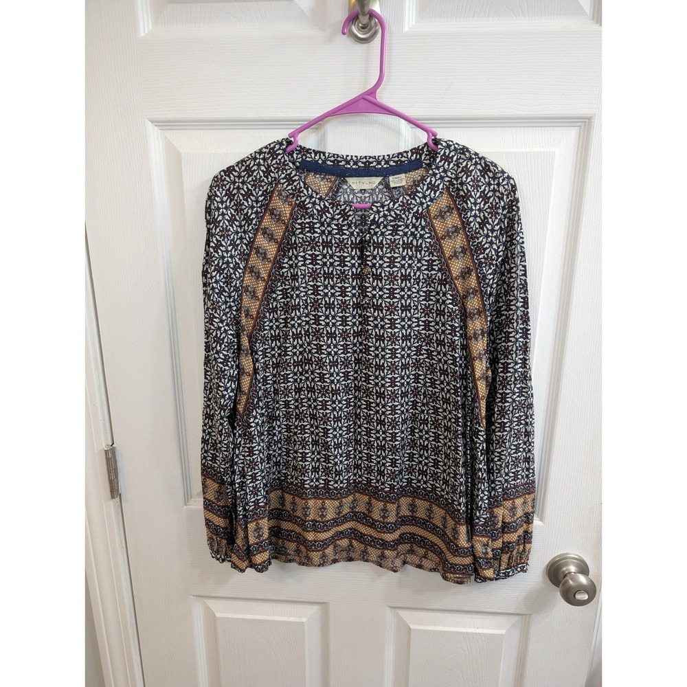 11.1 Tylho Aubina‎ Blouse Women Medallion Raglan Sleeve Boho NWT - Size XS